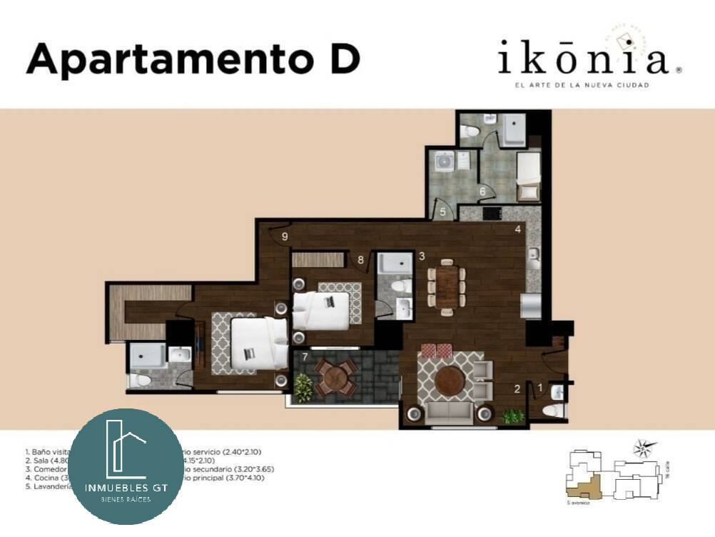 Vendo Apartamento en Edificio Ikonia zona 14 - Miniatura 13