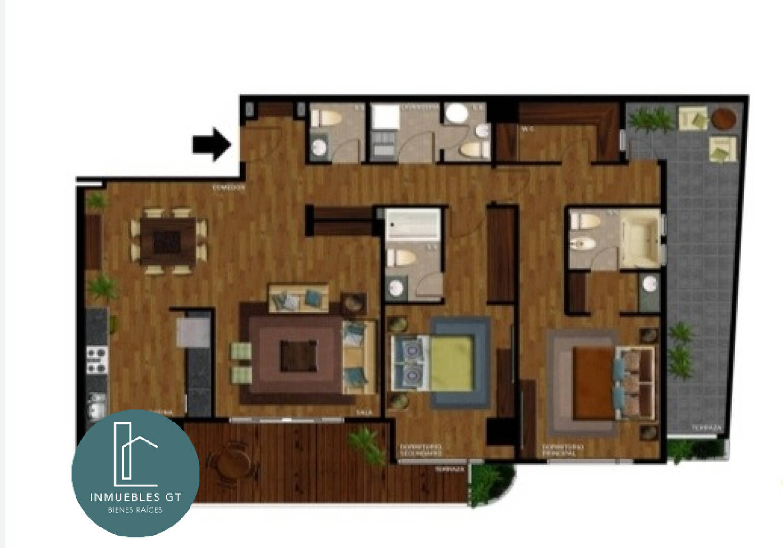 Apartamento en RENTA en zona 10 - Edificio Vivenza - Miniatura 12